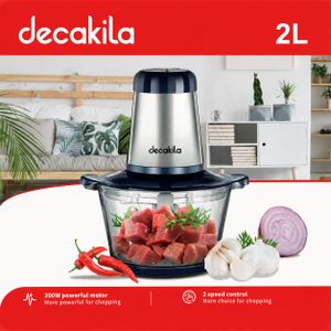 Decakila KEMGO11B - Hachoir de viande et légumes - Foutoumix 2L - 300W - 2 Vitesse 