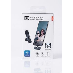 Pack Micro Cravate Sans Fil K9 – Réduction de Bruit & Plug and Play pour Vidéos, Vlogs et Lives