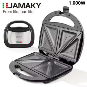 Jamaky appareil à sandwich électrique,  Machine à sandwich JMK-2003 1000 W, noir