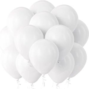 Lot de 25 Mini Ballons de Décoration en Latex - Taille 5 Pouces 12.7cm - Blanc Éclatant
