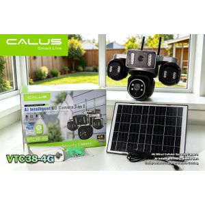 CALUS  VTC38-4G – Caméra de Surveillance Solaire Intelligente 4G 360°