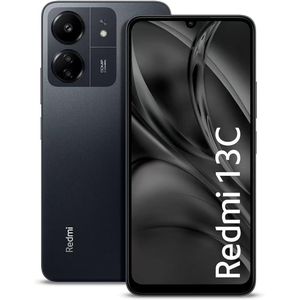 Xiaomi Redmi 13C  6.74” HD+  Double Caméra AI 50MP 8GB RAM (4+4 Étendu) + 256GB ROM  5000mAh Noir Minuit