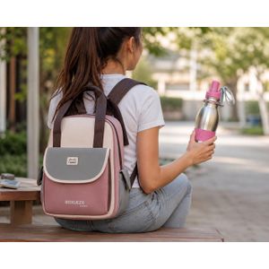 Sac à dos scolaire tendance + gourde inox