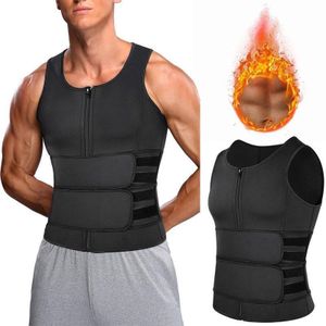 Gilet gainant pour homme, effet ventre plat et taille affinée, vêtement de sport gainant et chaud