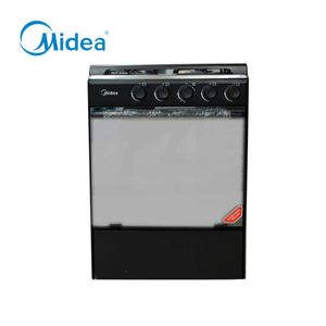 Midea Gaziniere - 4 Feux - 60 X 60 Cm - Couverture Vitre - Sans All