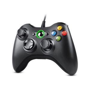 XBOX Manette Filaire 360 Avec Double Vibration Pour PC/  360 / PS3