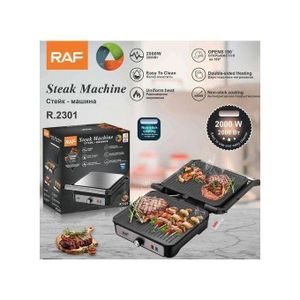 RAF Machine a Barbecue Electrique - Machine Gaufre électrique - petit déjeuner - pancake 8 en 1