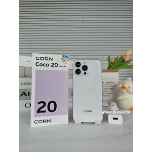 Corn Coco20 Ultra 4G HIGH-SPEED 6.9"HD+ - 4G - Dual SIM - 256GB RAM- 4+8 (12) GO - 5100mAh - Androïde - 32MP/13MP - Processor-T606 Octa Core Processor - White (Coque/Anti choc inclus) - 12 Mois Garantie
