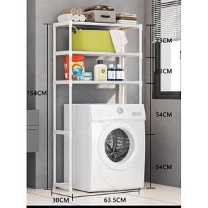 Étagère De Rangement à 3 Niveaux Pour Salle De Bain, Sur Support De Toilettes, Pour Machine à Laver