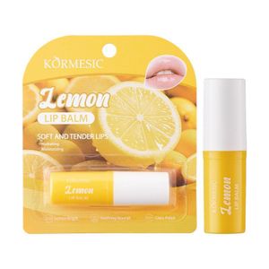 KORMESIC Lemon Moisturizing Lip Balm – Natural Plant Extract Lip Care for Dry, Cracked, and Peeling Lips – Deeply Nourishing, Non-Sticky, and Long-Lasting Hydration – 3.8g / 0.13oz