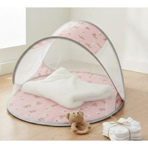 moustiquaire pliable pour bébé - moustiquaire avec support - lit pliable avec moustiquaire pour bébé - Multicolore