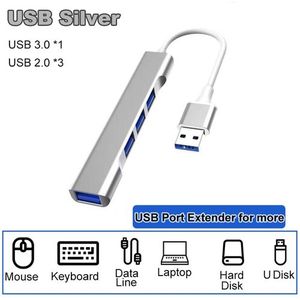 Adaptateur USB HUB 3 0 - OTG - 4 Ports - Gris