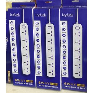 TOPLINK MULTIPRISE 6 PORT Extension Socket