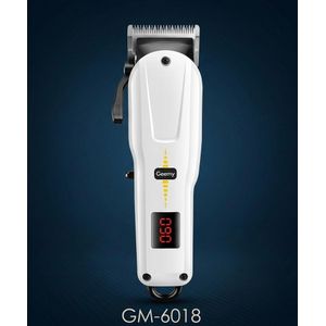 Tondeuse à Cheveux Professionnelle  Rechargeable Geemy GM-6018 - Sans Fil - Écran LED