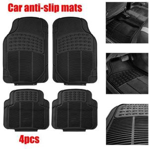 Lot de 4 tapis de sol antidérapants pour voiture