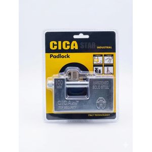 Cadenas Cica Acier Haute Sécurité 5 Clés Padlock 100 Mm - Argent