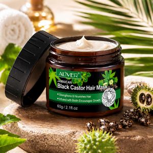 Aliver Masque Capillaire Jamaican Black Castor 60g – Soin Nourrissant et Réparateur pour Cheveux Secs et Cassants