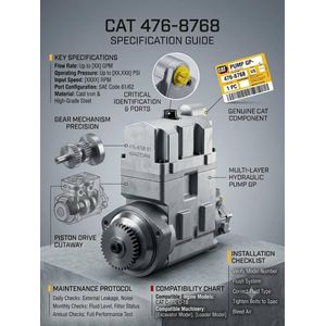 Caterpillar POMPE HYDRAULIQUE D'INJECTION