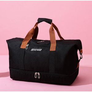 Sac De Voyage étanche Fashion De Grande Capacité, Sac De Rangement Pour Bagages-- noir