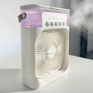 *  Ventilateur de Refroidissement portable avec humidificateur et veilleuse LED