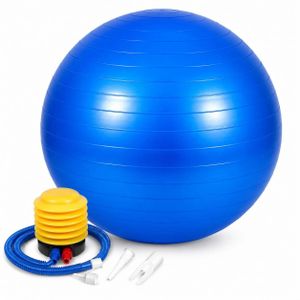 Ballon de Gymnastique (Yoga Ball) avec Pompe à Pied Incluse
