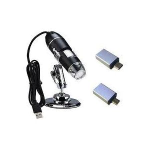 Caméra De Microscope Numérique 1600X, 3 En 1, USB Type-C, Microscope électronique Portable Pour La Soudure