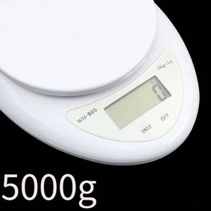 Balances électroniques de 5kg/1g affichage LED numérique portable Balance alimentaire Mesure de poids Balance de cuisine Outils de cuisine