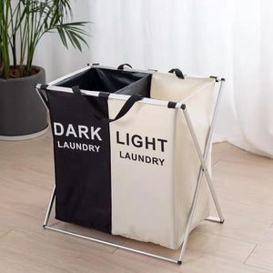 Panier à Linge Pliable Haute Capacité – Organisateur de Lessive Tri Sélectif 1 ou 2 Compartiments – Solide & Gain de Place