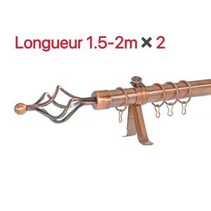 Belle Lot De 2 Tringles à Rideaux Extensible 1.5m- 2m cuivre