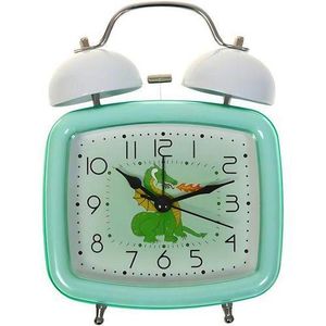 Horloge de table pvc/verre/métal 16x12x6 cm multicolore, M2