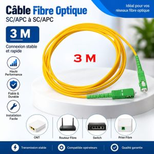 Câble Fibre Optique 3M SC/APC