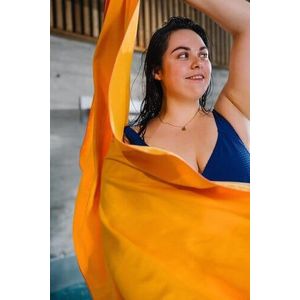 Decathlon Serviette De Bain Microfibre - Taille L - 80 X 130 Cm - Orange