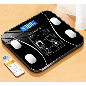 Balance Intelligente Analyseur de Graisse Corporelle – 15 Mesures Santé pour le Suivi à Domicile