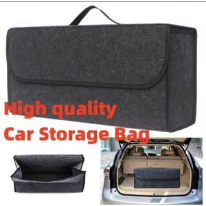 Sac Organisateur De Coffre Voiture En Feutre - Gris Foncé