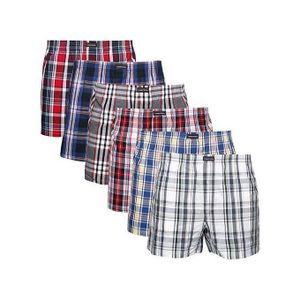 Mode Lot de 6 Caleçons Homme en Coton à Carreaux – Confortables et Respirants- boxer homme - chocoto homme