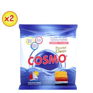 Cosmo Lot de 2 Lessive - Bleu 850G
