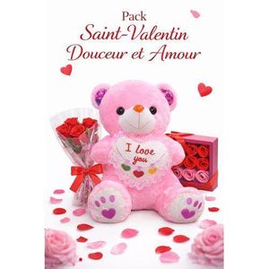 Peluche Ourson Romantique avec Roses
