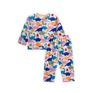 Cigit Ensemble de pyjama Garçon à motifs - Motif dinosaure