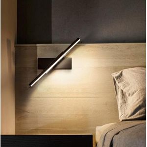 Applique murale de chevet pour chambre à coucher, orientable à 330°, angle d'éclairage réglable, lampe LED murale d'intérieur, luminaire simple