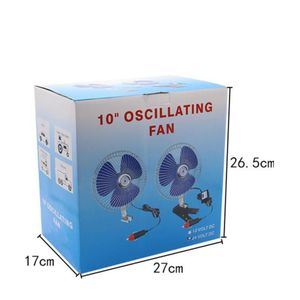 Ventilateur Oscillant 10 Pouces  pour Voiture et Camion  – À Clipser
