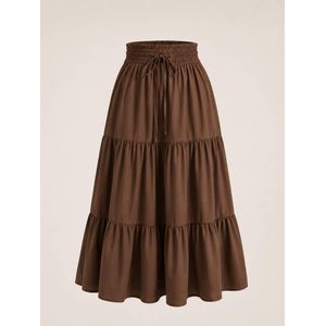 Mode Jupe Bohème Longue marron Élégance