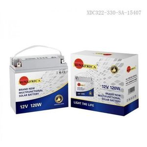 Sun Africa Batterie Solaire 12V 120Ah Multifonction Avec 4 Port USB