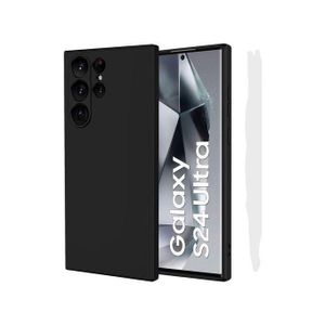 Diverse  Coque Silicone Compatible Avec Samsung Galaxy S24 Ultra - NOIR