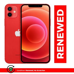 Renewed iPhone 12 128 Go 6.1" Débloqué 12MP+12MP+12MP+12MP Garantie 6 mois Rouge