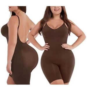 Bodysuite Sculptant En Culotte Remonte Fesse Pour Contrôle Du Ventre Et Galber Les Fesses _ Marron/Noire