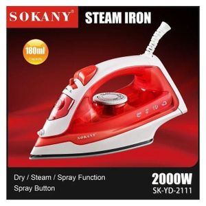 Puissant Fer à Vapeur Antiadhésif 2000W