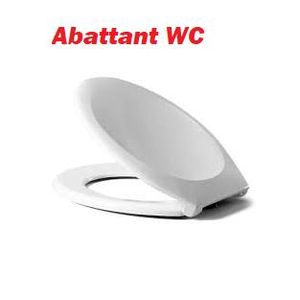 Abattant WC blanc robuste confortable et hygiénique pour salle de bain