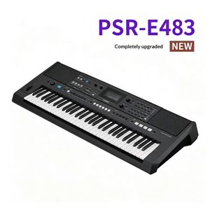 Yamaha Piano Professionnel E483 - 758 Sons - 61 Touches - Pieds Offert