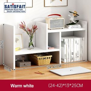 SATISFAIT DIY Desk Organizer，Pen Holder，File Tray，File Rack-White