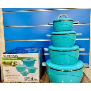 Soupière Glacière 4 Pièces Bleue